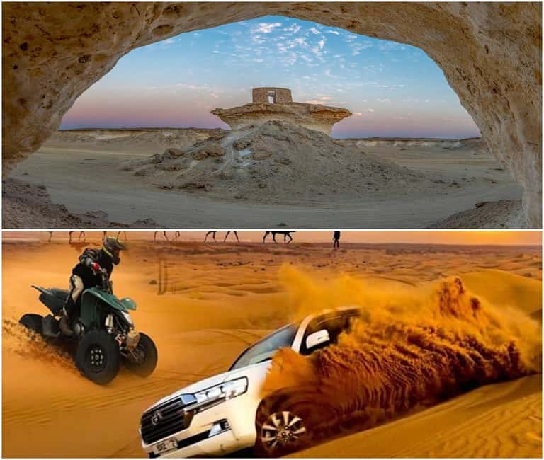 Fullday Tour to West of Qatar And Desert Safari with Pickup - Getting Picked Up in Doha and Driving Toward Al Shahaniya Camel Racetrack