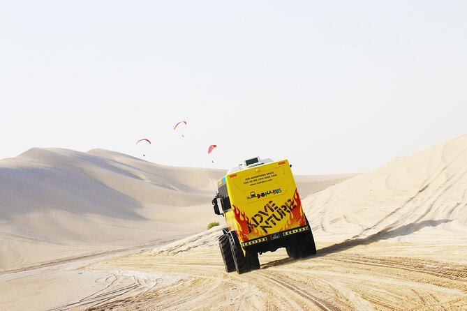Monster Bus desert adventure: Dune bashing and sandboarding - Doha to Sealine desert: the calm start that sets the tone