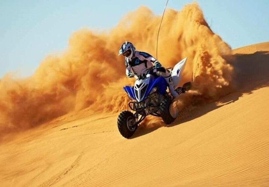 Qatar: ATV & Quad Dune Bashing, Camel Ride, & Sandboarding - Dune bashing with an expert driver, thrill without the chaos