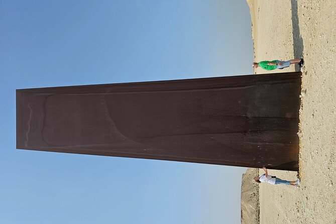 Qatar West Coast Zkreet Richard Sierra Camel Track Rock Formation - Richard Serra East-West/West-East in Brouq Nature Reserve