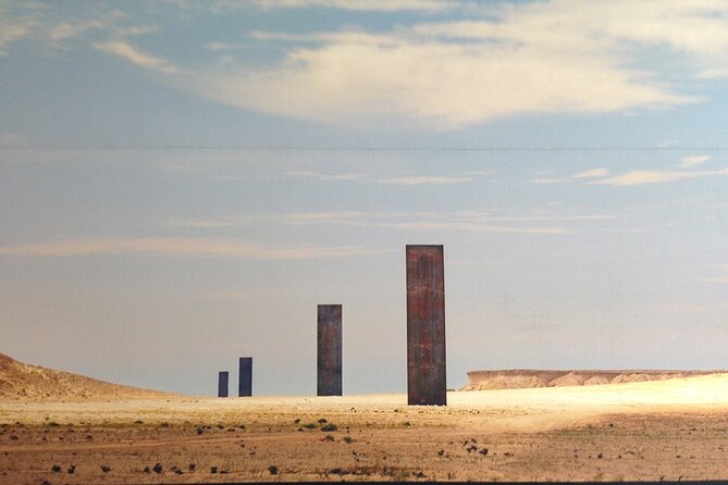 West of Qatar Tour || Richard Serra || Mushroom Rock Formation - Zekreet Beach: kite energy, then white cliffs and “mushroom” hills